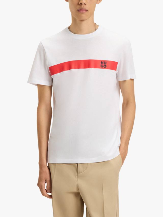 Футболка HUGO с коротким рукавом Cotton Regular Fit и логотипом HUGO BOSS, White
Футболка HUGO с коротким рукавом Cotton Regular Fit и логотипом HUGO BOSS, White