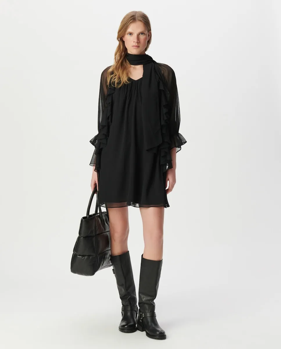 Короткое платье с французскими рукавами IKKS, черный
Короткое платье с французскими рукавами IKKS, черный