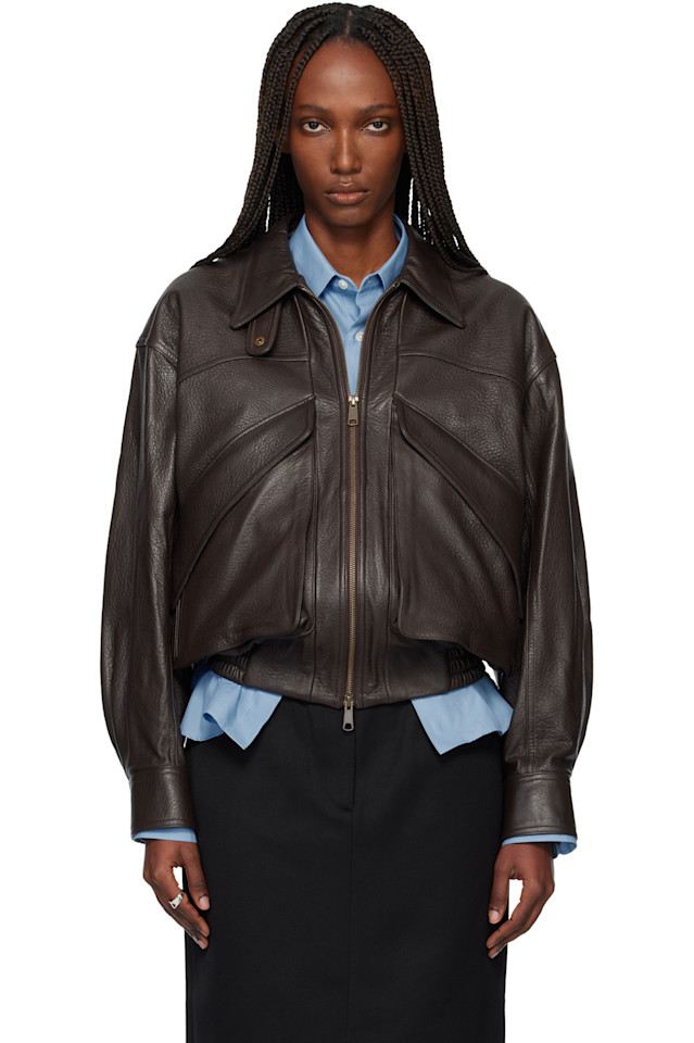 Tonywack Куртка-Бомбер из коричневой овечьей кожи
Tonywack Куртка-Бомбер из коричневой овечьей кожи