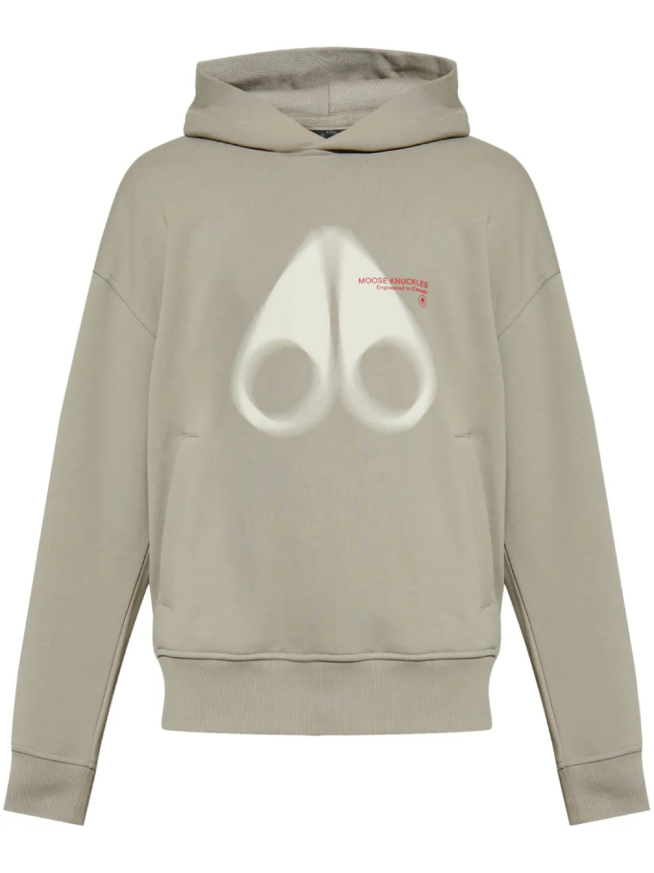 Толстовка с капюшоном и принтом логотипа Moose Knuckles, нейтральный 
Толстовка с капюшоном и принтом логотипа Moose Knuckles, нейтральный