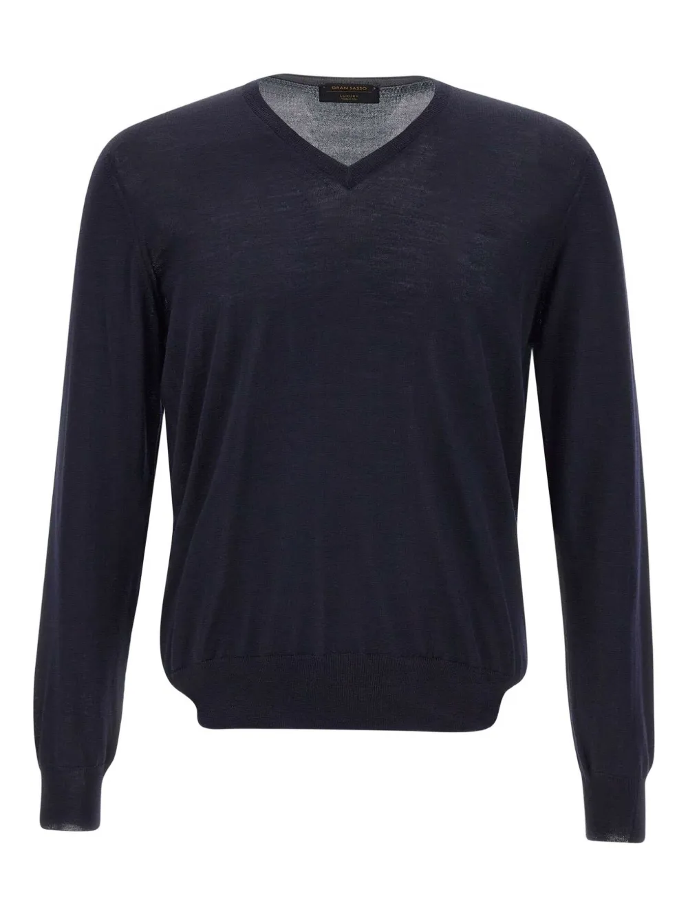 Свитер с V-образным вырезом и ребристым краем Gran Sasso, синий
Свитер с V-образным вырезом и ребристым краем Gran Sasso, синий