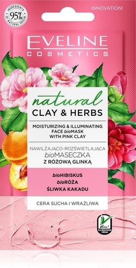 Био-маска Natural Clay & Herbs с розовой глиной 8 мл Eveline Cosmetics
Био-маска Natural Clay & Herbs с розовой глиной 8 мл Eveline Cosmetics