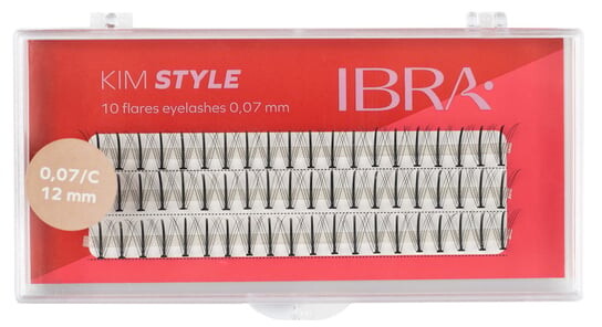 Пучки ресниц Ibra, Kim Style 12 мм
Пучки ресниц Ibra, Kim Style 12 мм