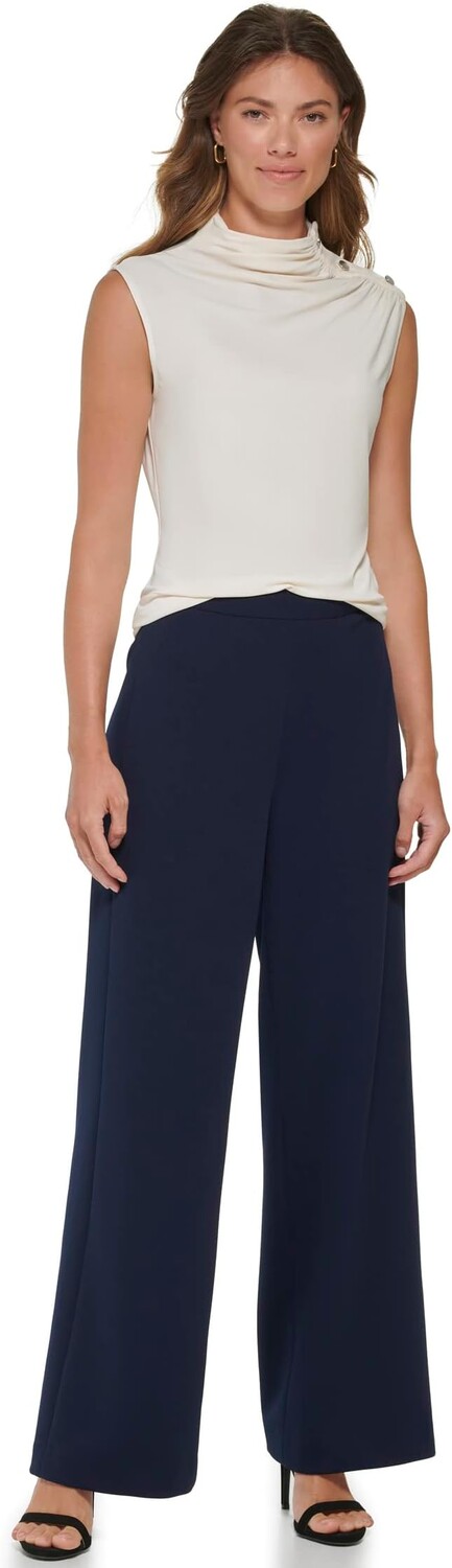 Макет без рукавов со сборками и деталями фурнитуры DKNY, цвет Buttercream
Макет без рукавов со сборками и деталями фурнитуры DKNY, цвет Buttercream