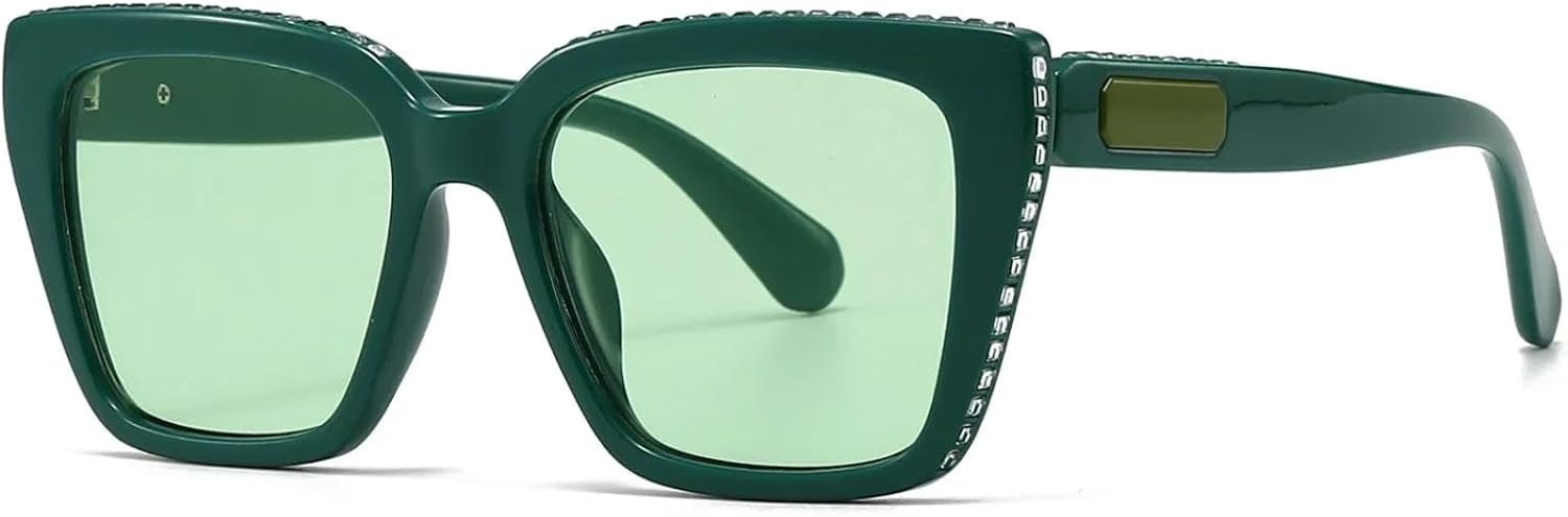 Роскошные солнцезащитные очки с бриллиантами для женщин и мужчин, модные винтажные солнцезащитные очки в стиле стимпанк с защитой от УФ-излучения UV400 TKKTLLT, Green Green
Роскошные солнцезащитные очки с бриллиантами для женщин и мужчин, модные винтажные солнцезащитные очки в стиле стимпанк с защитой от УФ-излучения UV400 TKKTLLT, Green Green