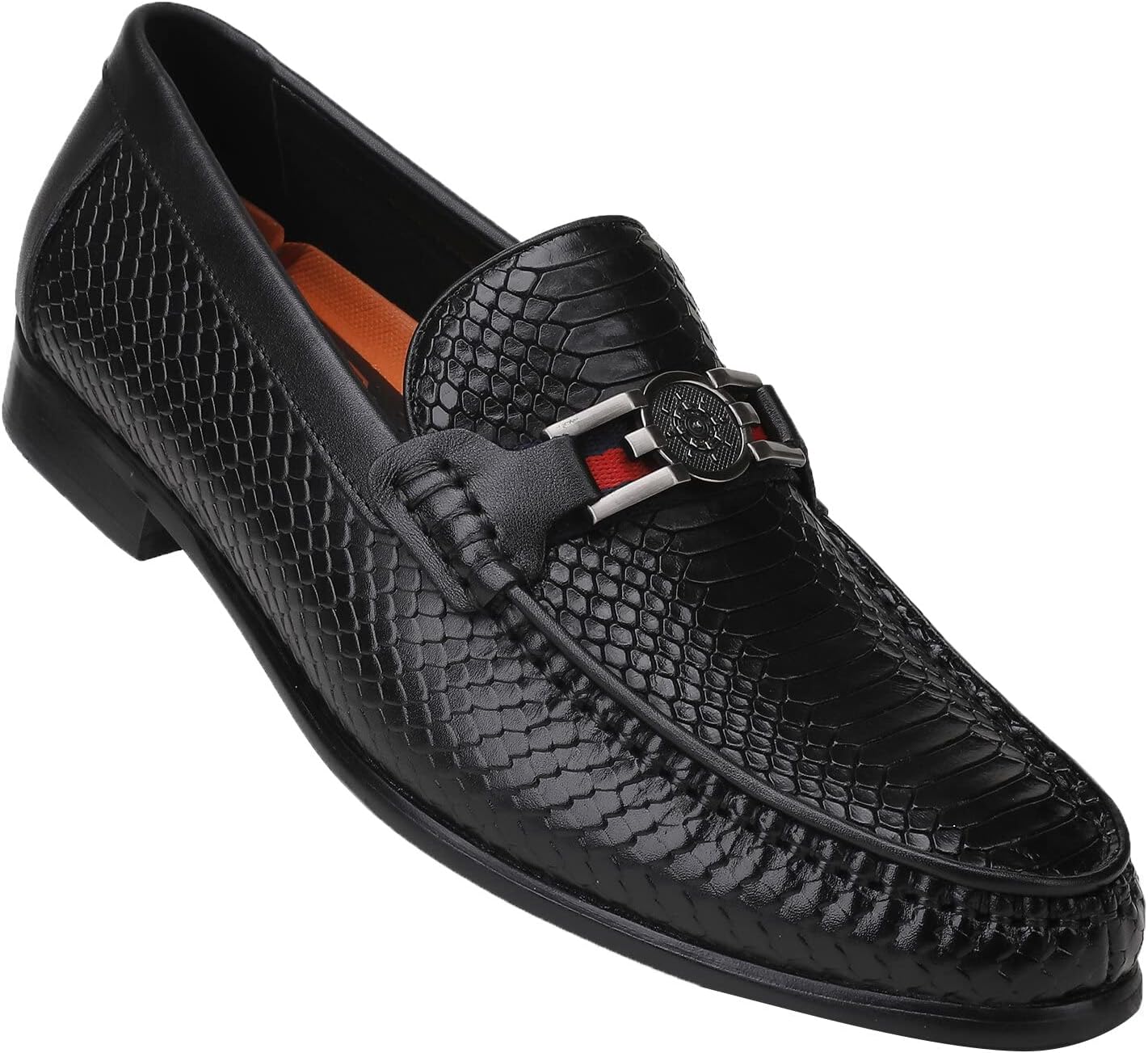 Мужские классические черные кожаные туфли, премиальные лоферы мокасин с крокодиловым тиснением и металлической пряжкой, с носком «мок-то» Generic
Мужские классические черные кожаные туфли, премиальные лоферы мокасин с крокодиловым тиснением и металлической пряжкой, с носком «мок-то» Generic