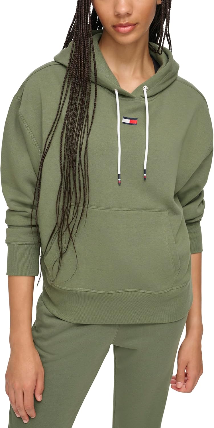 Женская толстовка с капюшоном Tommy Hilfiger с маленьким логотипом и флагом, завязками на шнурке и карманом, Basil
Женская толстовка с капюшоном Tommy Hilfiger с маленьким логотипом и флагом, завязками на шнурке и карманом, Basil