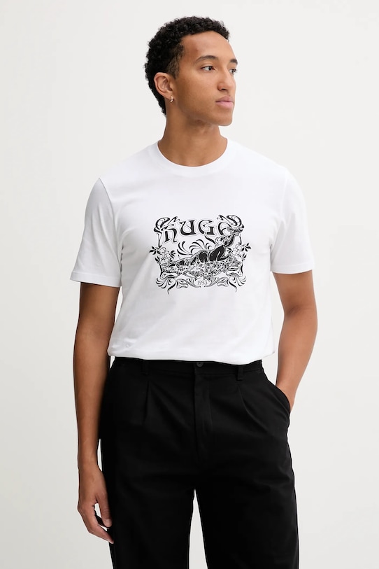Хлопковая футболка Hugo, белый
Хлопковая футболка Hugo, белый