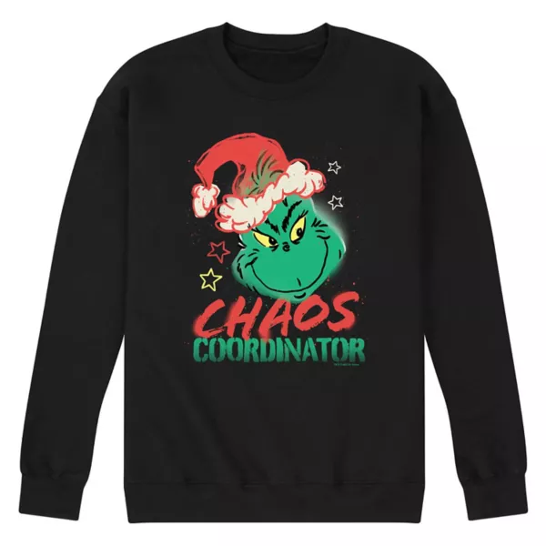 Мужская флисовая толстовка Dr Seuss "Гринч — организатор хаоса" Licensed Character, черный
Мужская флисовая толстовка Dr Seuss "Гринч — организатор хаоса" Licensed Character, черный