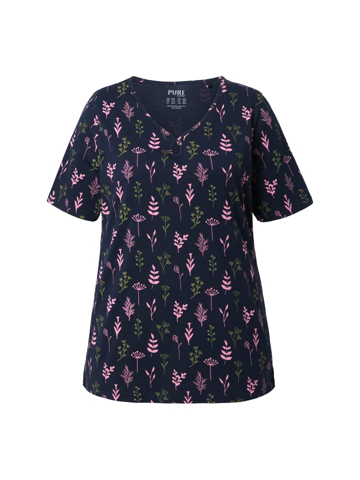 Пижамная рубашка темно-синего цвета Ulla Popken
Пижамная рубашка темно-синего цвета Ulla Popken