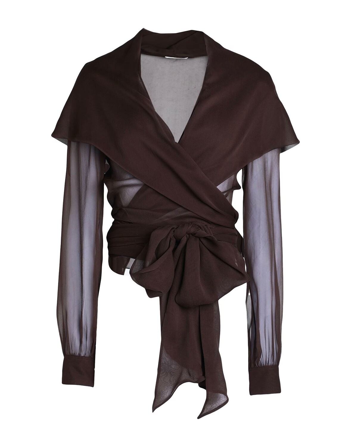 Топ Saint Laurent, темно-коричневый
Топ Saint Laurent, темно-коричневый