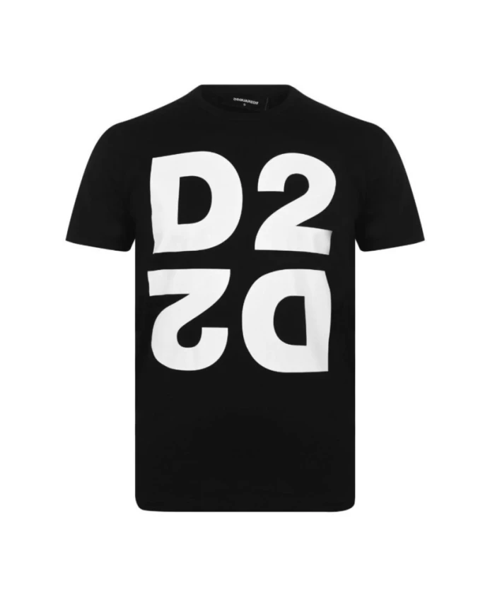 Черная хлопковая футболка Dsquared2, черный
Черная хлопковая футболка Dsquared2, черный