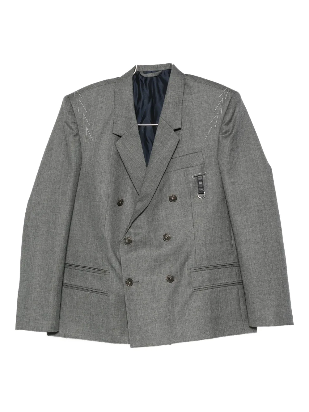 Двубортный пиджак с отделкой на плечах SONIA CARRASCO, серый
Двубортный пиджак с отделкой на плечах SONIA CARRASCO, серый