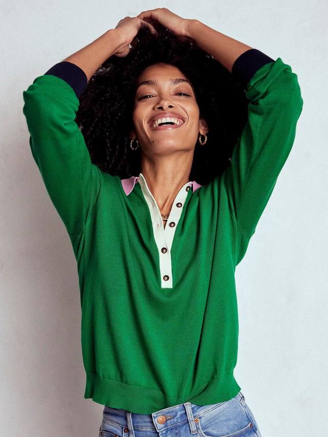 Футболка Lara Relaxed Henley Boden, Emerald/Multi
Футболка Lara Relaxed Henley Boden, Emerald/Multi