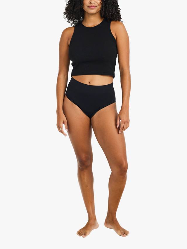 Seamless трусики ModiComfort Full Brief для менструации с легкой впитываемостью Modibodi, Black
Seamless трусики ModiComfort Full Brief для менструации с легкой впитываемостью Modibodi, Black