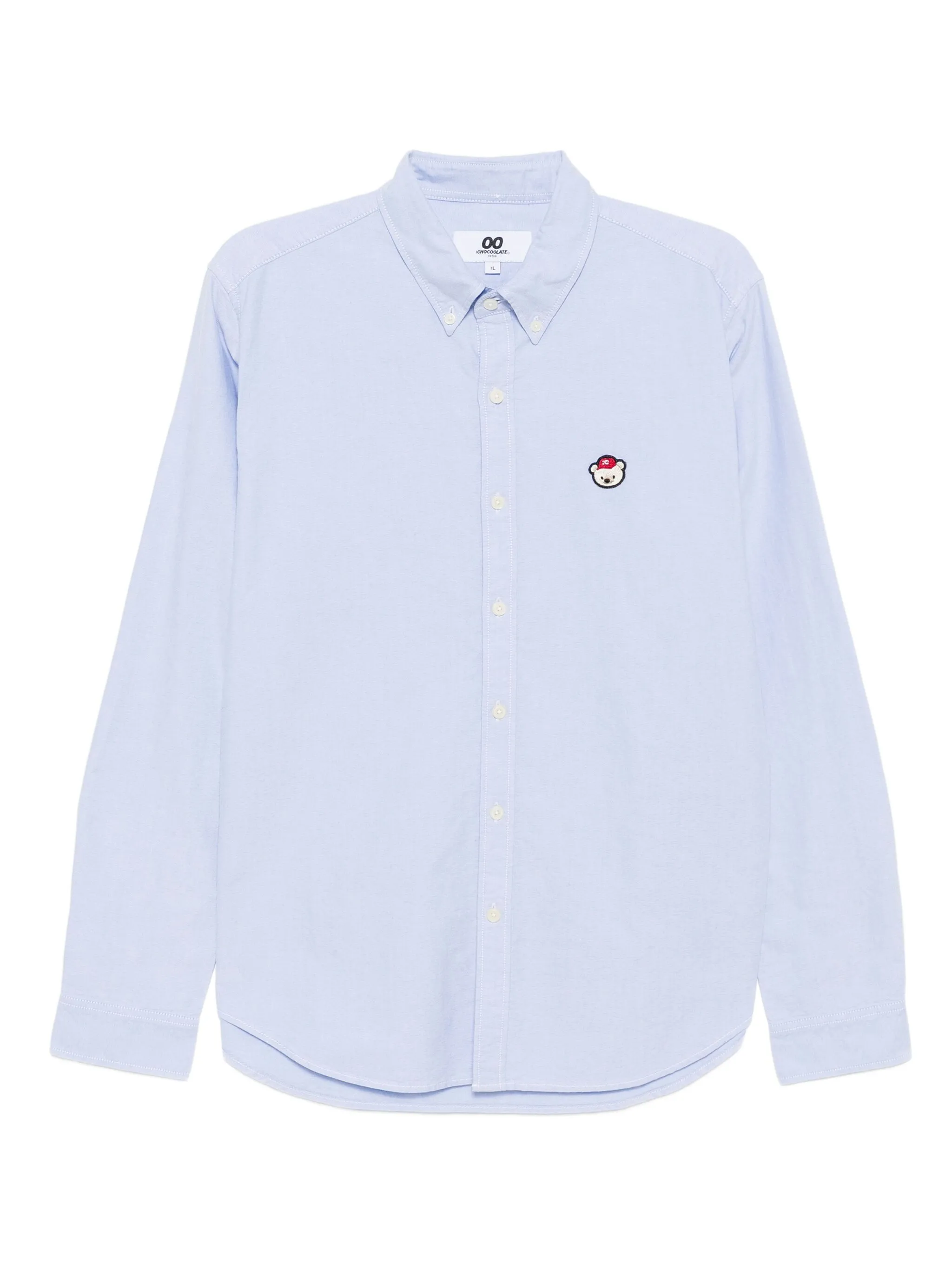 Рубашка с вышитым логотипом Chocoolate, синий
Рубашка с вышитым логотипом Chocoolate, синий