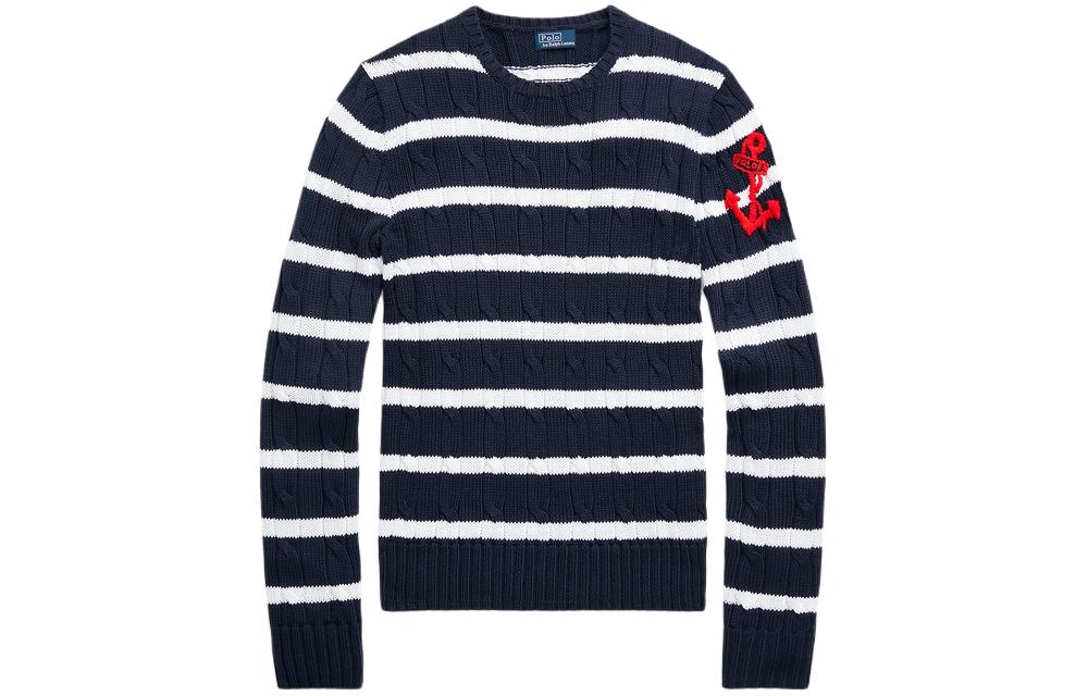 Polo Ralph Lauren Полосатый кабельный джемпер
Polo Ralph Lauren Полосатый кабельный джемпер