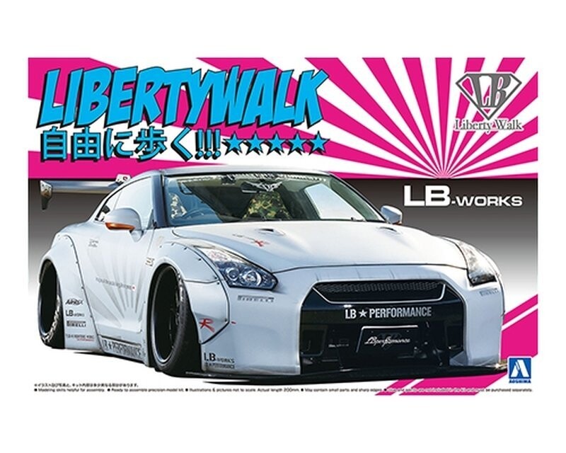 Aoshima 05403 1/24 LB#10 LB Works R35 GT-R Ver.2 Inna marka
Aoshima 05403 1/24 LB#10 LB Works R35 GT-R Ver.2 Inna marka