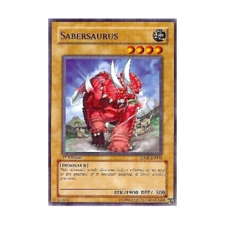 CCG Саберзавр (обычный), Yu-Gi-Oh - Structure Deck - Dinosaur's Rage - Singles
CCG Саберзавр (обычный), Yu-Gi-Oh - Structure Deck - Dinosaur's Rage - Singles