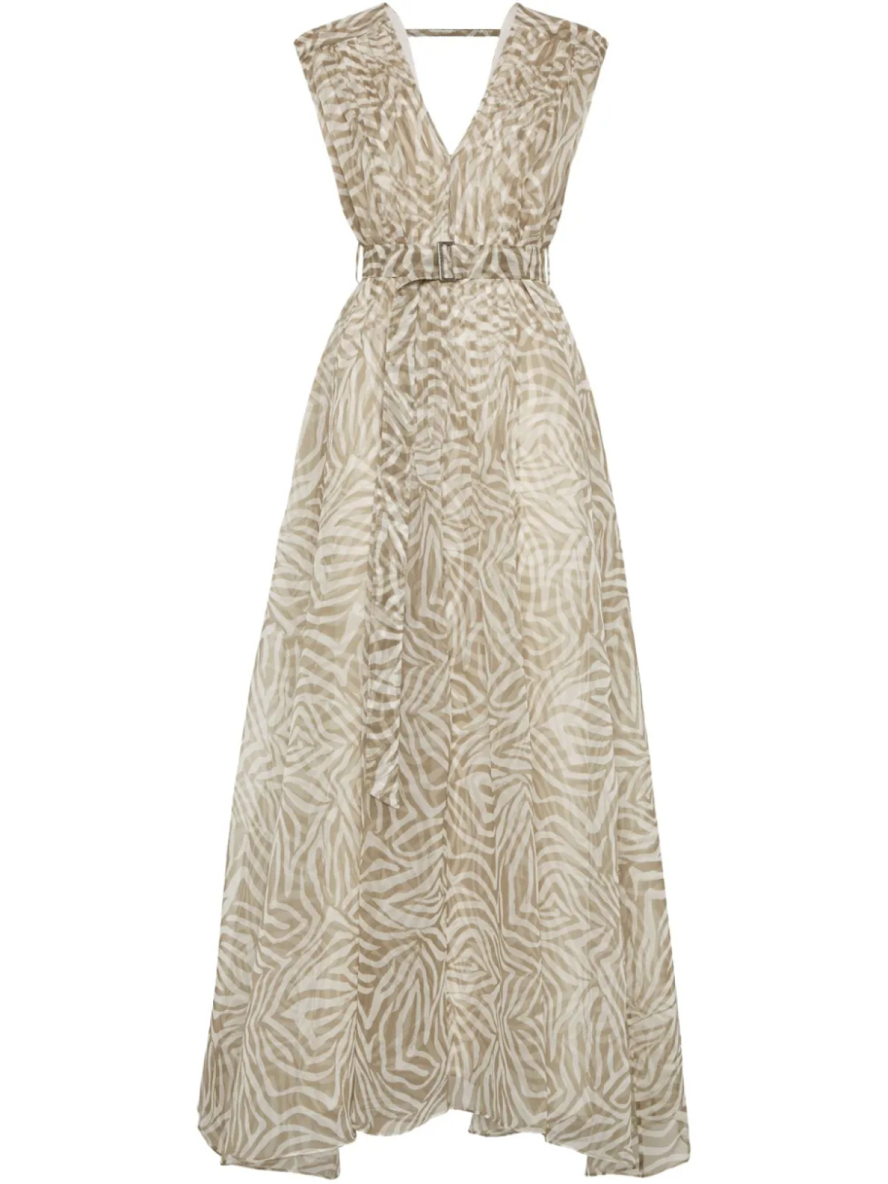 Шелковое платье с принтом Brunello Cucinelli, зеленый
Шелковое платье с принтом Brunello Cucinelli, зеленый