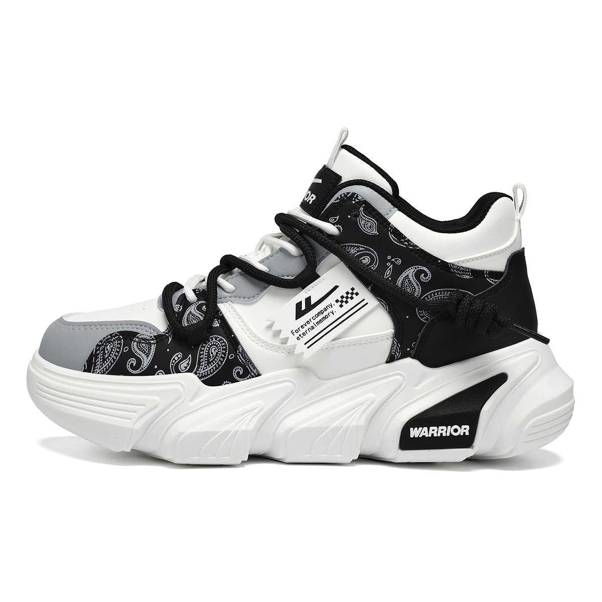 Кроссовки Year Of The Horse Limited Edition Mid Top Chunky мужские, износостойкие и легкие WARRIOR, белый черный серый
Кроссовки Year Of The Horse Limited Edition Mid Top Chunky мужские, износостойкие и легкие WARRIOR, белый черный серый