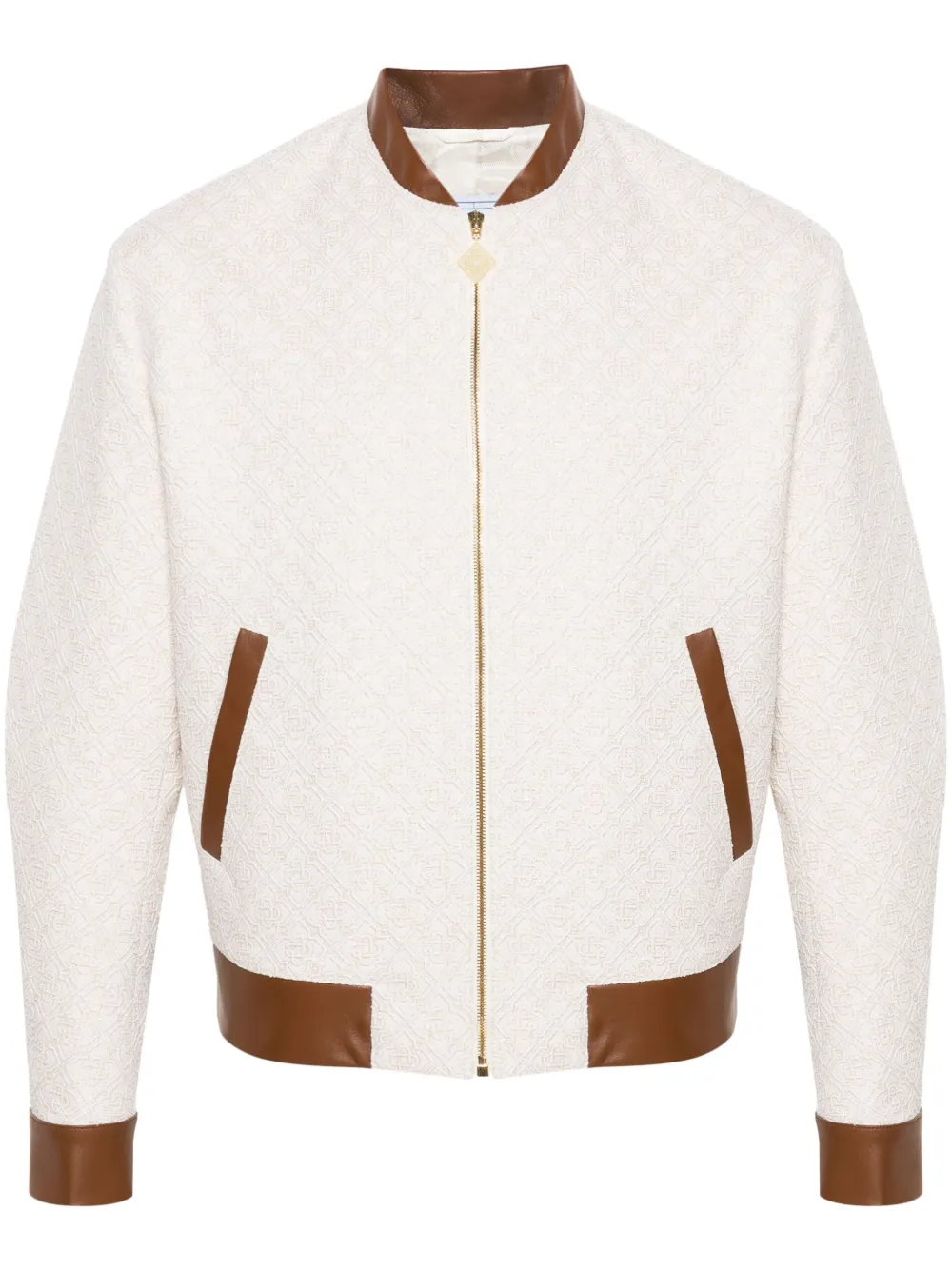 Жаккардовый бомбер с монограммой CASABLANCA, нейтральный
Жаккардовый бомбер с монограммой CASABLANCA, нейтральный