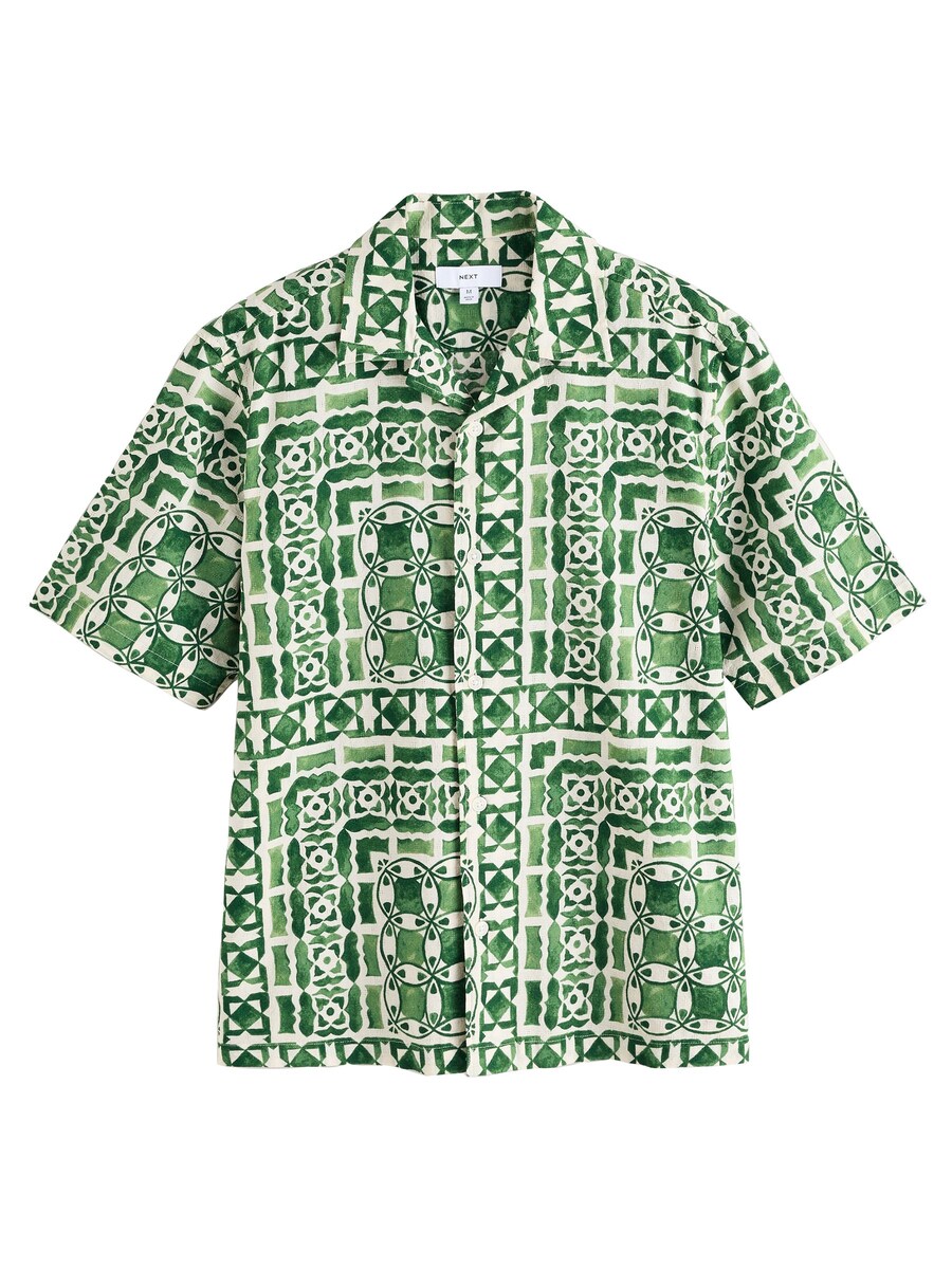 Рубашка обычного кроя на пуговицах Next, зеленый
Рубашка обычного кроя на пуговицах Next, зеленый