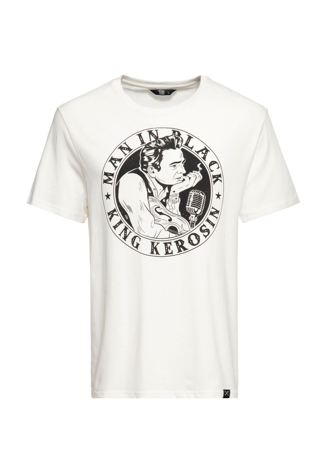 Рубашка с принтом и принтом спереди Man In Black KING KEROSIN
Рубашка с принтом и принтом спереди Man In Black KING KEROSIN