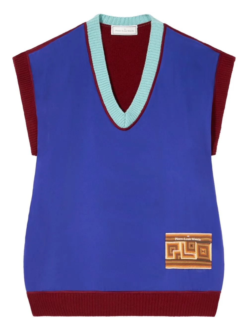Жилет с V-образным вырезом Pierre-Louis Mascia, синий
Жилет с V-образным вырезом Pierre-Louis Mascia, синий