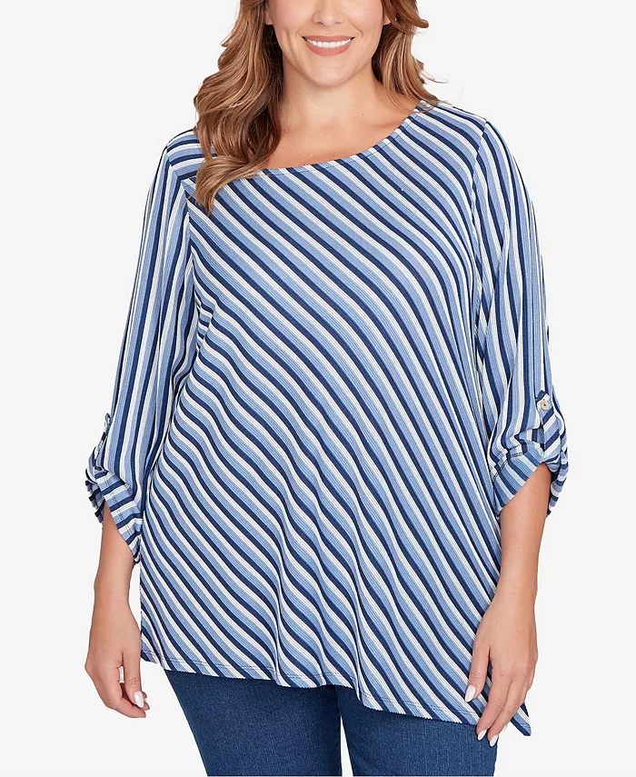 Топ размера плюс с текстурированной полоской и рукавами-подкладками Ruby Rd., мультиколор
Топ размера плюс с текстурированной полоской и рукавами-подкладками Ruby Rd., мультиколор