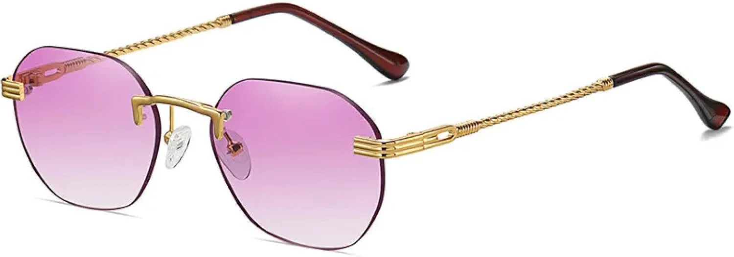 Женские модные безободковые очки с градиентным переходом цвета; мужские овальные цветные солнцезащитные очки с защитой от УФ-излучения UV400 TOIPASTN, Purple Gradient
Женские модные безободковые очки с градиентным переходом цвета; мужские овальные цветные солнцезащитные очки с защитой от УФ-излучения UV400 TOIPASTN, Purple Gradient