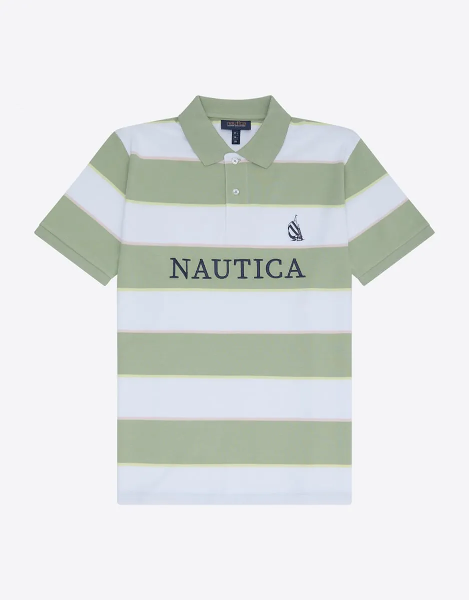 Мужская классическая рубашка поло с коротким рукавом Nautica, зеленый
Мужская классическая рубашка поло с коротким рукавом Nautica, зеленый