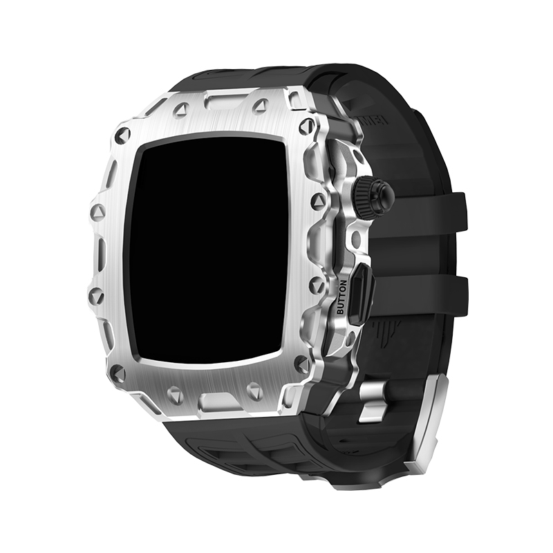 HUALIMEI Часы Protective Case Apple Silicone Case Material S9/s8/s7/s6, Silver Case+Black Button+Black Strap
HUALIMEI Часы Protective Case Apple Silicone Case Material S9/s8/s7/s6, Silver Case+Black Button+Black Strap