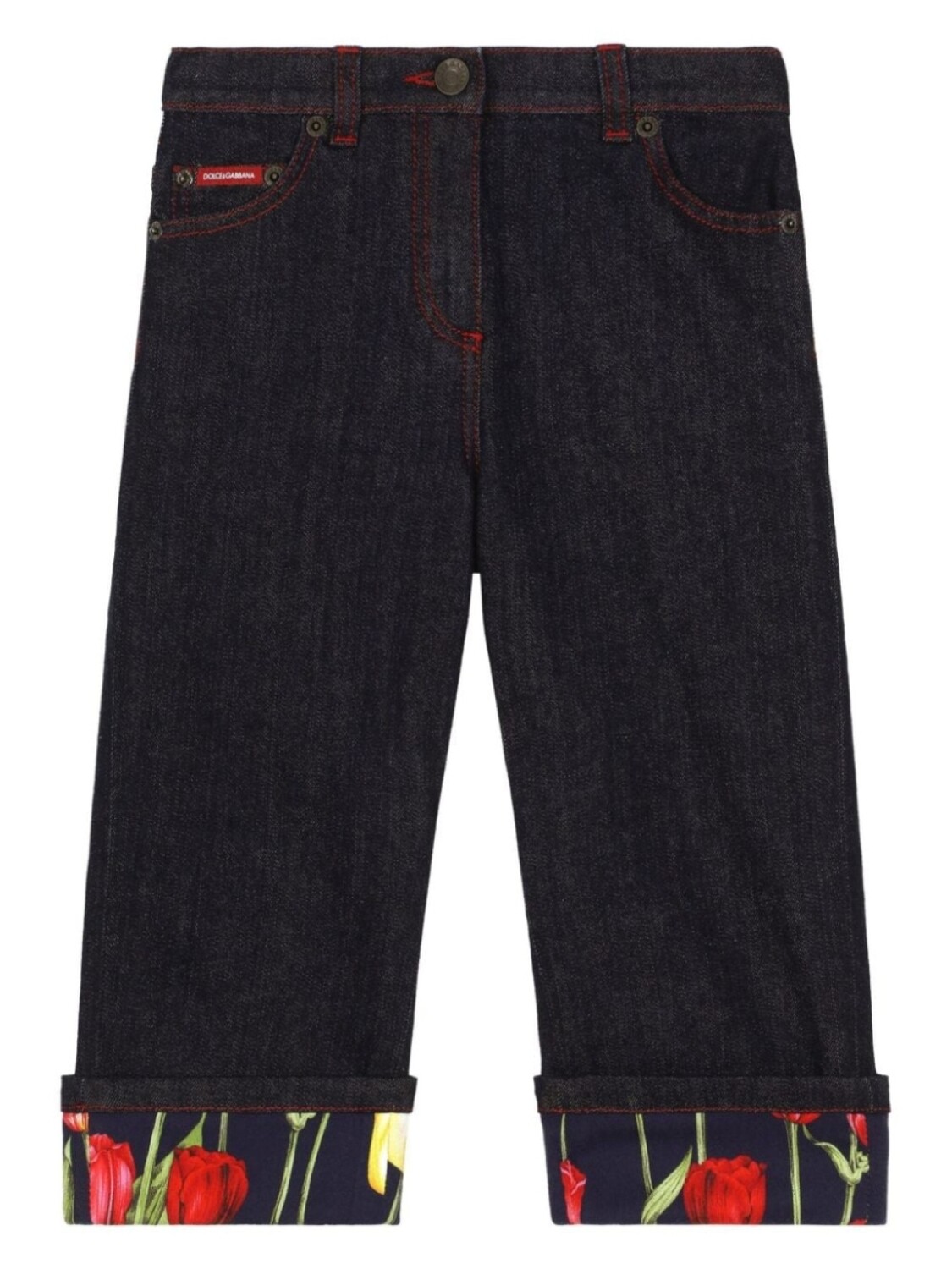 Dolce & Gabbana Kids джинсы с подворотами и цветочным принтом, черный
Dolce & Gabbana Kids джинсы с подворотами и цветочным принтом, черный