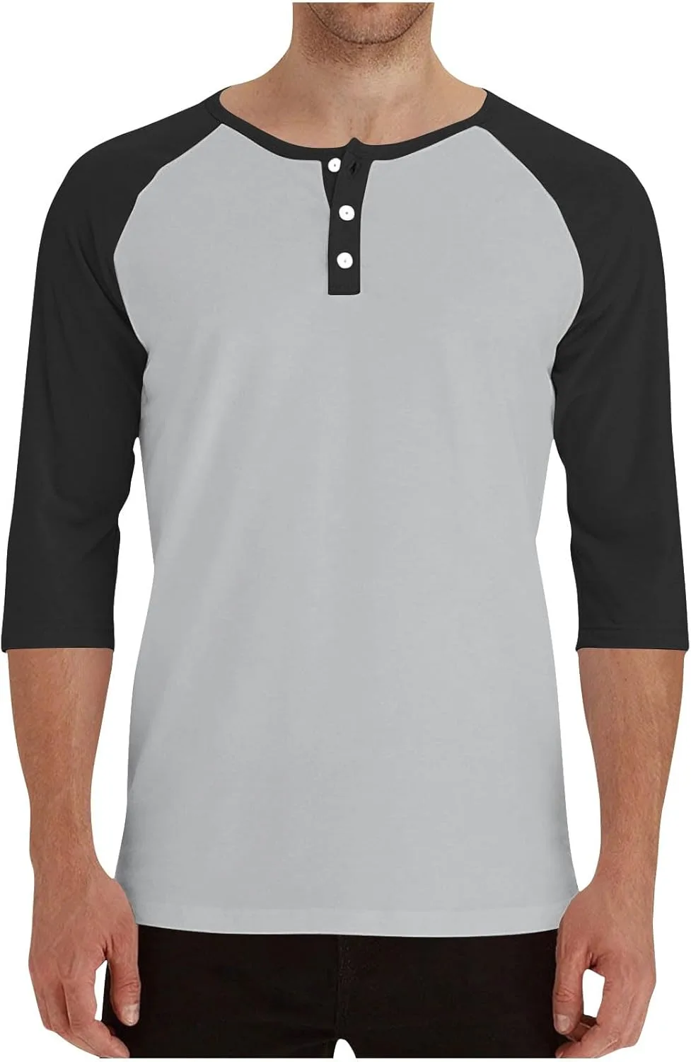 Мужская бейсбольная футболка с регланным рукавом 3/4
Мужская бейсбольная футболка с регланным рукавом 3/4