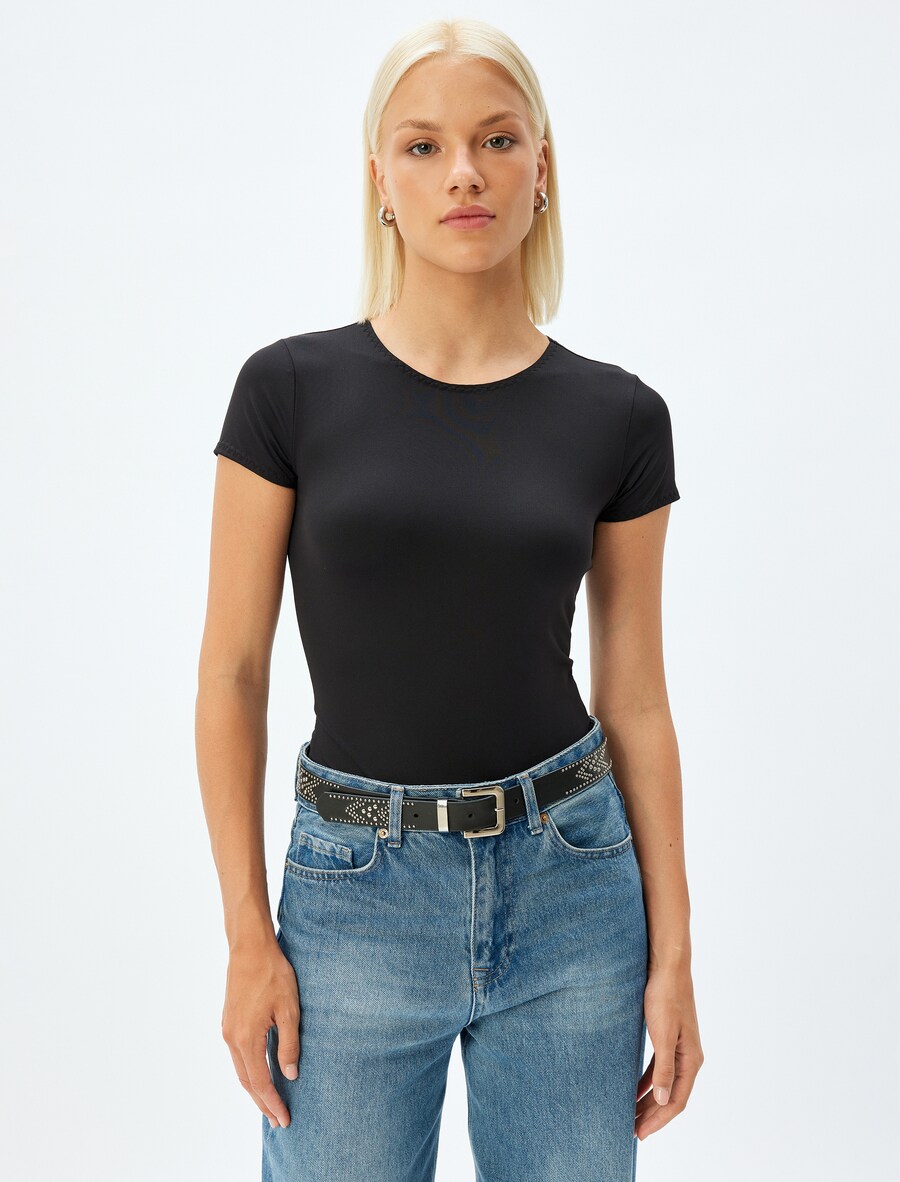 Рубашка Koton, черный 
Рубашка Koton, черный