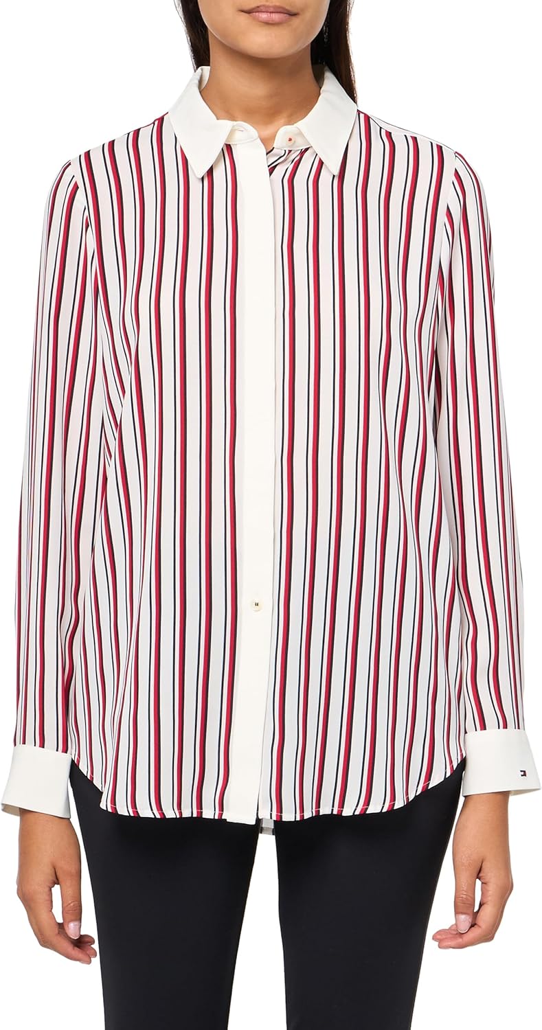 Женские полосатые рубашки на пуговицах Tommy Hilfiger, Ivory Multi
Женские полосатые рубашки на пуговицах Tommy Hilfiger, Ivory Multi