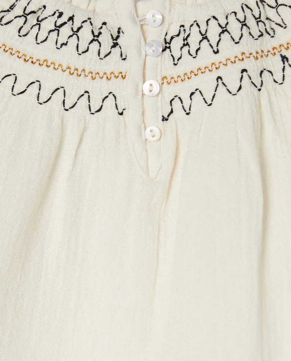 Блузка с длинным рукавом с сборкой на шее и вышивкой для девочки Kids El Corte Inglés, белый
Блузка с длинным рукавом с сборкой на шее и вышивкой для девочки Kids El Corte Inglés, белый