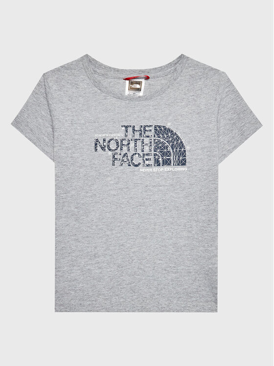 Футболка стандартного кроя The North Face, серый 
Футболка стандартного кроя The North Face, серый