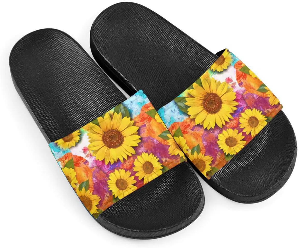 Женские и девичьи сандалии с узором подсолнухов Howilath, удобные с открытым носком, нескользящие с одной полосой
Женские и девичьи сандалии с узором подсолнухов Howilath, удобные с открытым носком, нескользящие с одной полосой