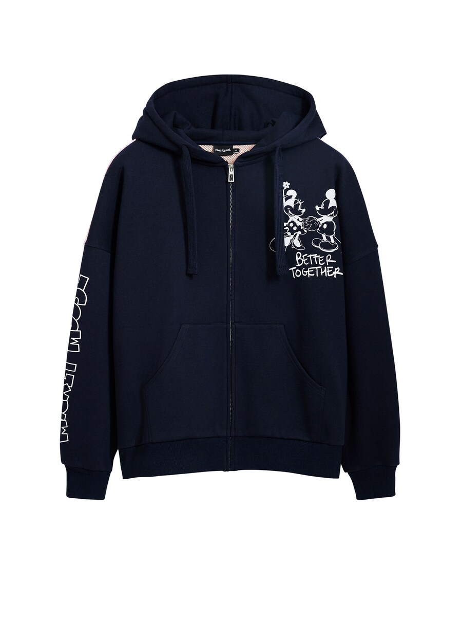 Толстовка с капюшоном на молнии Desigual, морской синий
Толстовка с капюшоном на молнии Desigual, морской синий