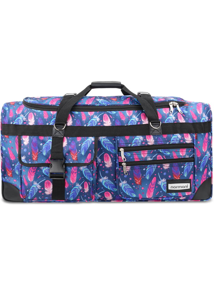 Normani Дорожная сумка на колесиках объемом 100 литров, с 2 колесиками, синего цвета
Normani Дорожная сумка на колесиках объемом 100 литров, с 2 колесиками, синего цвета