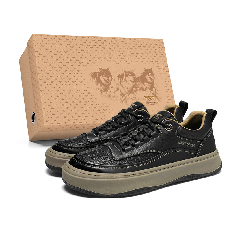 Низкие кроссовки для скейтбординга мужские SEPTWOLVES, черный (стандартный размер кожаной обуви) 
Низкие кроссовки для скейтбординга мужские SEPTWOLVES, черный (стандартный размер кожаной обуви)