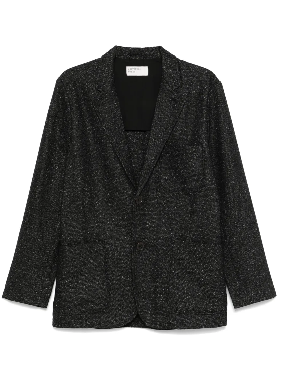 Однобортный пиджак Universal Works, черный
Однобортный пиджак Universal Works, черный