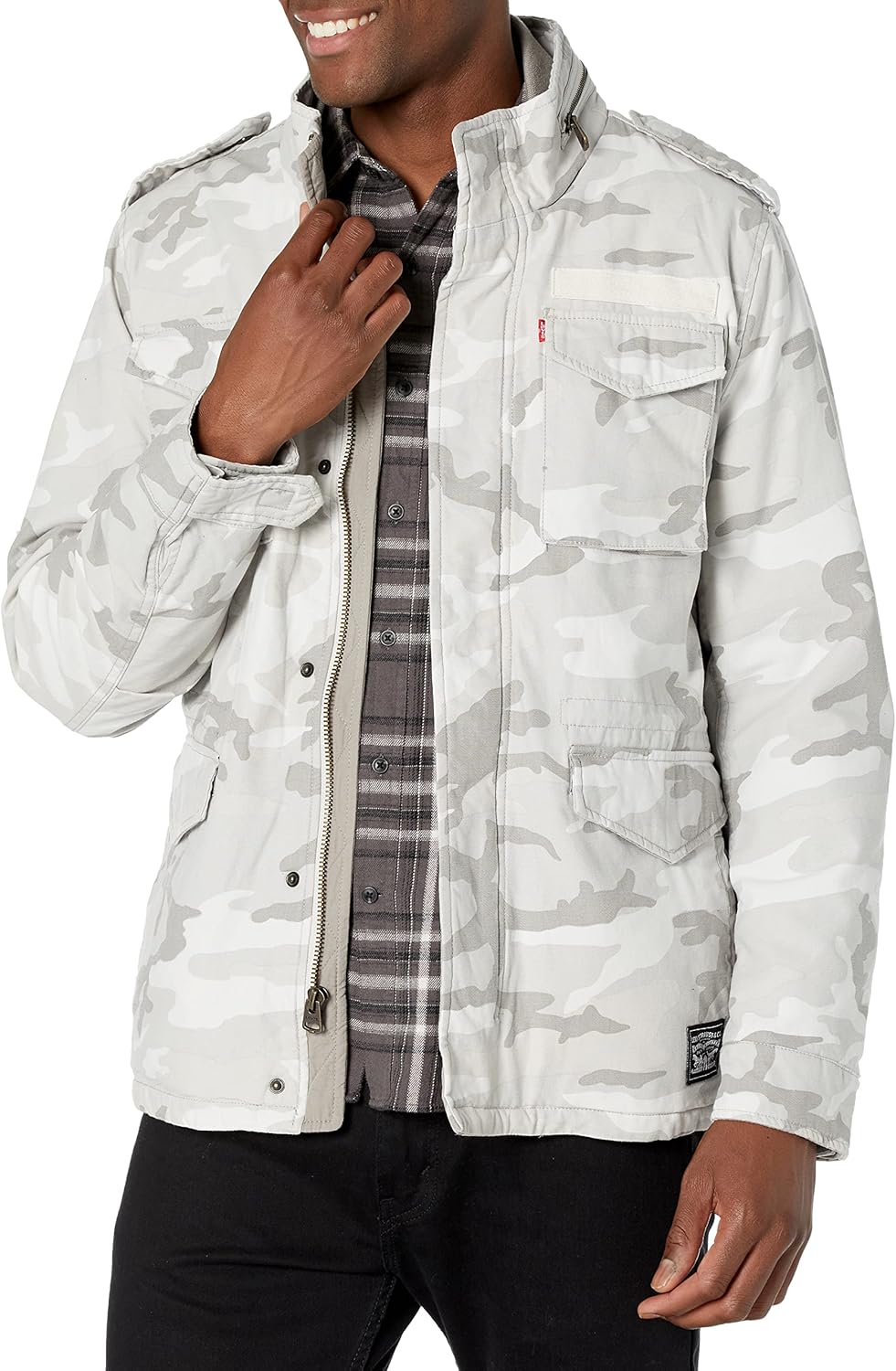 Мужское полевое пальто Levi's с подкладкой из шерпы, White Camo
Мужское полевое пальто Levi's с подкладкой из шерпы, White Camo