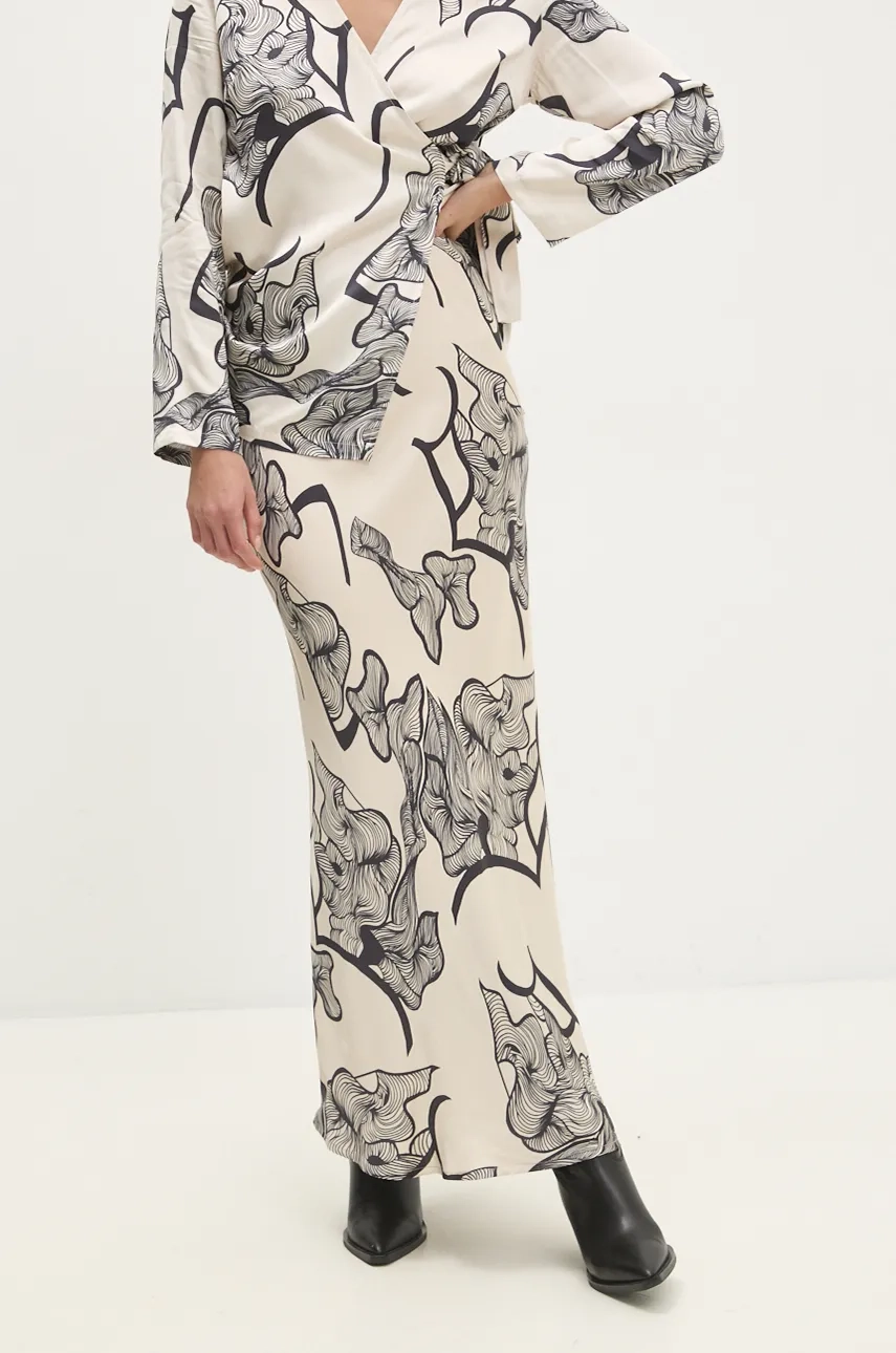 Юбка Answear Lab, бежевый 
Юбка Answear Lab, бежевый