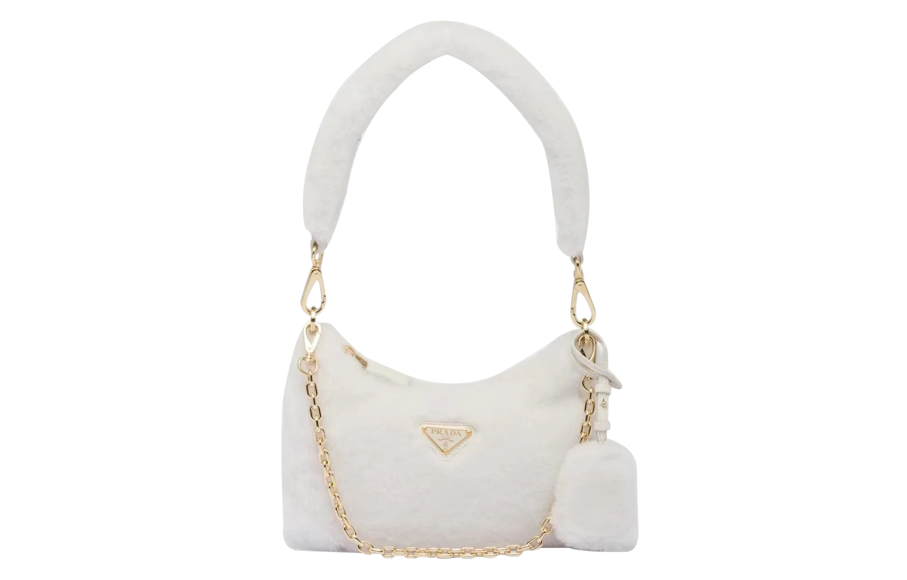 PRADA Шерстяная сумка хобо Пушистая сумка Сумка через плечо Женская белая сумка
PRADA Шерстяная сумка хобо Пушистая сумка Сумка через плечо Женская белая сумка