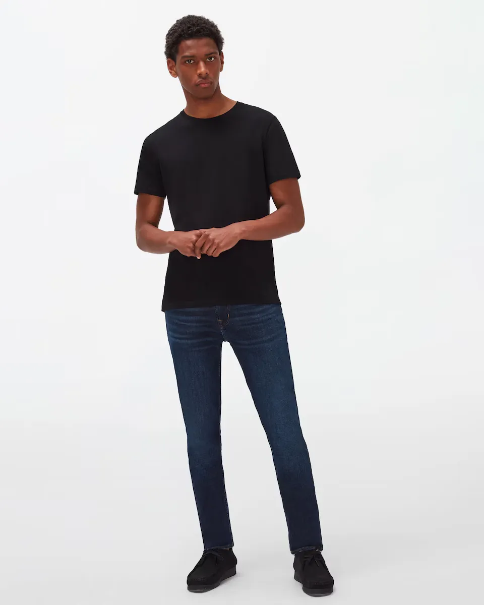 Мужские узкие джинсы средней посадки темно-синего цвета 7 For all mankind, тёмно-синий
Мужские узкие джинсы средней посадки темно-синего цвета 7 For all mankind, тёмно-синий