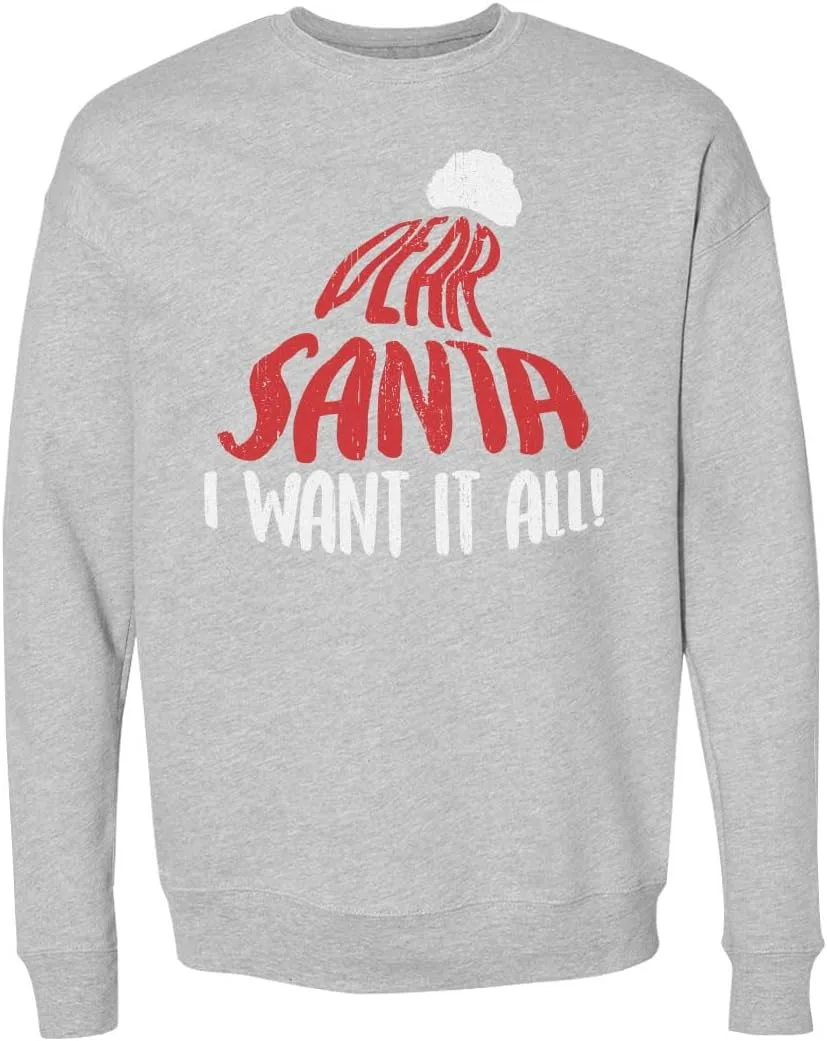 500 LEVEL Dear Santa I Want It All рождественский свитшот
500 LEVEL Dear Santa I Want It All рождественский свитшот