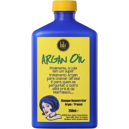Аргановый восстанавливающий шампунь 250мл, Lola
Аргановый восстанавливающий шампунь 250мл, Lola